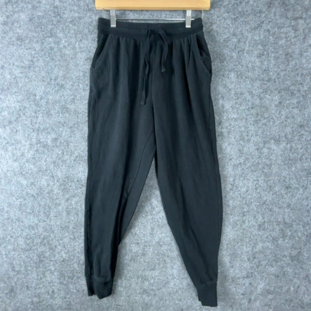 Colsie Joggers Womens Small Charcoal Gray Drawstring Elastic Waist Rib Cuffs